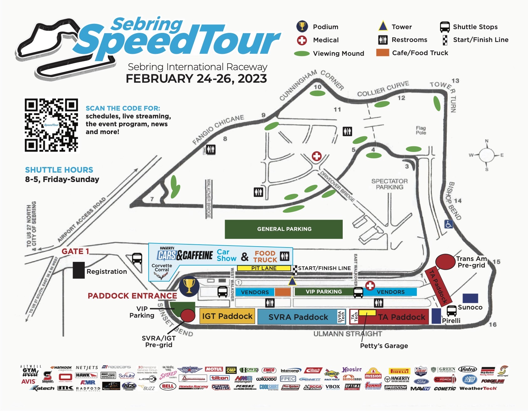 Schedule 2023 Sebring SpeedTour SpeedTour